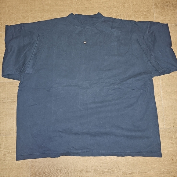 YZY Gap Logo 3/4 Sleeve Tee Dark Blue - Picture 1 of 3